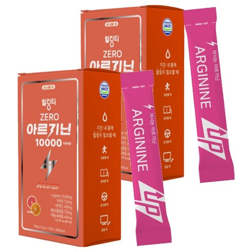 닥터스원 힐링티 아르기닌 10000 부스터 자몽레몬맛 ZERO, 180g, 2개