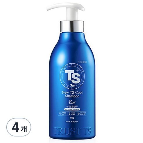 TS 뉴 쿨 샴푸, 500g, 4개