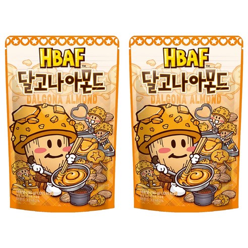 바프 달고나 아몬드, 190g, 2개
