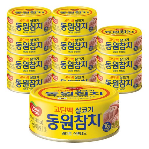 동원참치 라이트 스탠다드, 85g, 12개