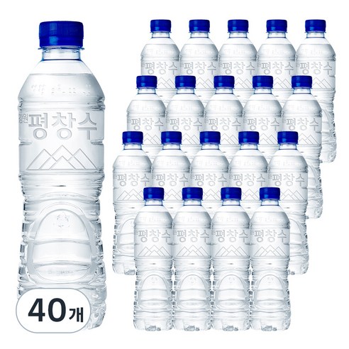 강원평창수 무라벨, 500ml, 40개