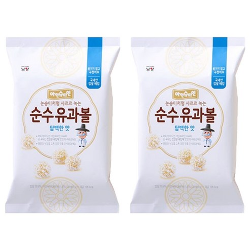 아인슈타인 유아용 순수유과볼 과자 30g, 담백한맛, 2개