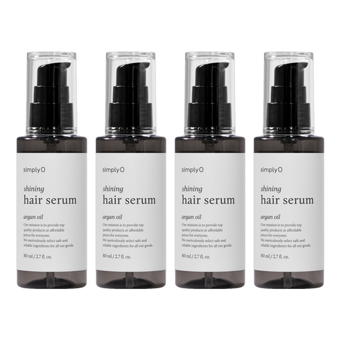 심플리오 샤이닝 헤어세럼, 80ml, 4개