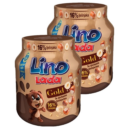 리노 라다 스프레드 크로아티아 초코잼 골드맛, 350g, 2개