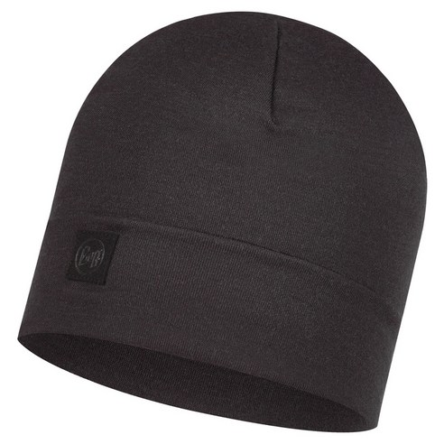 버프 메리노 울 써멀 햇, SOLID BLACK, 1개