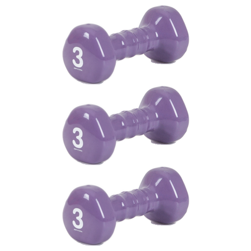 아이워너 삼각 PVC 아령, 3kg, 3개