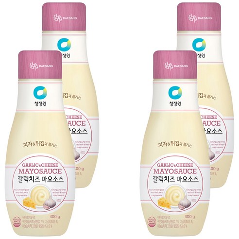 청정원 갈릭치즈 마요소스, 300g, 4개