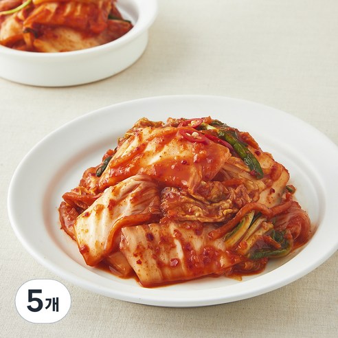 모산김치 갓담근 매운 실비 썰은 배추김치, 5개, 1.2kg