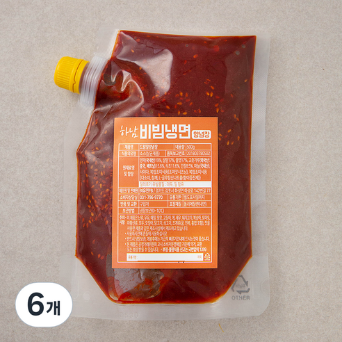 하남 비빔냉면 양념장, 500g, 6개