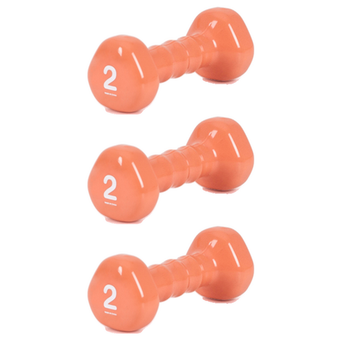 아이워너 PVC 삼각 아령, 2kg, 3개