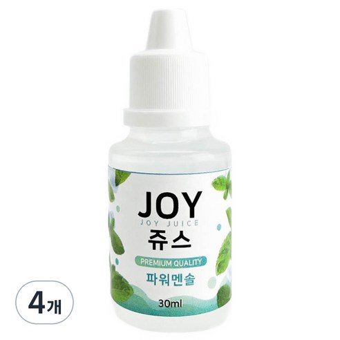 아로마조이 조이쥬스 슬라임 향료 30ml, 4개, 파워멘솔