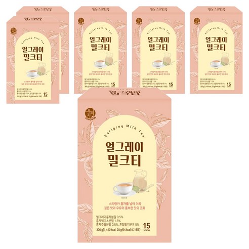 우리차 얼그레이 밀크티, 20g, 15개입, 6개