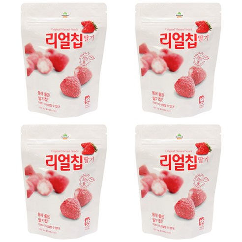 정백 산마을 동결건조 리얼칩 딸기, 13g, 24개