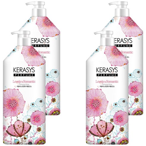 케라시스 퍼퓸 린스 러블리 앤 로맨틱, 1.5L, 4개