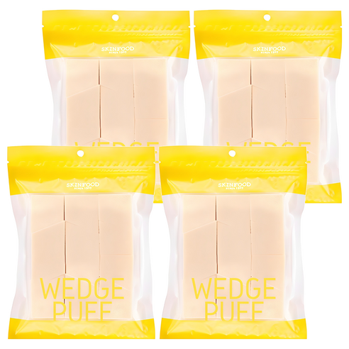 스킨푸드 웨지 퍼프 대용량, 4개