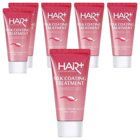 헤어플러스 실크 코팅 트리트먼트, 50ml, 6개