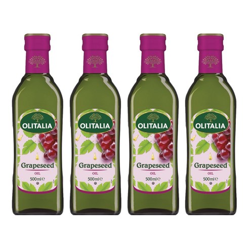 올리타리아 포도씨유, 500ml, 4개