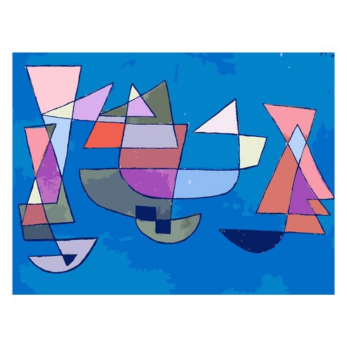 모모픽스페인팅 DIY 명화 그리기 60 x 75 cm, WP23 파울쿨레 빙선, 1개