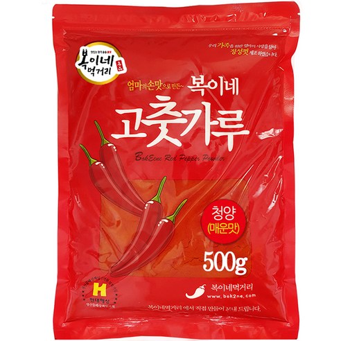복이네먹거리 중국산 청양고추가루 매운맛 떡볶이 소스용, 500g, 1개
