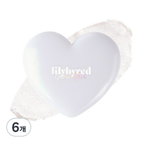릴리바이레드 러브빔 글로우 베일 하이라이터 3.2g, 01 오묘빔, 6개
