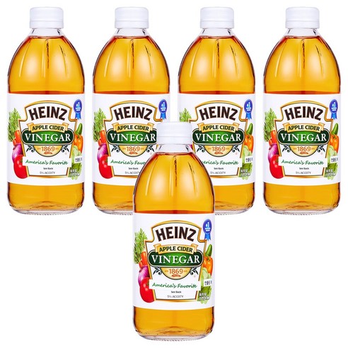 하인즈 애플사이다 식초, 473ml, 5개