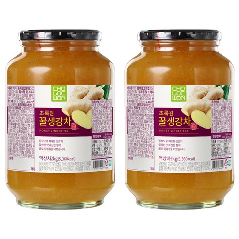 초록원 꿀생강차, 2kg, 1개입, 2개