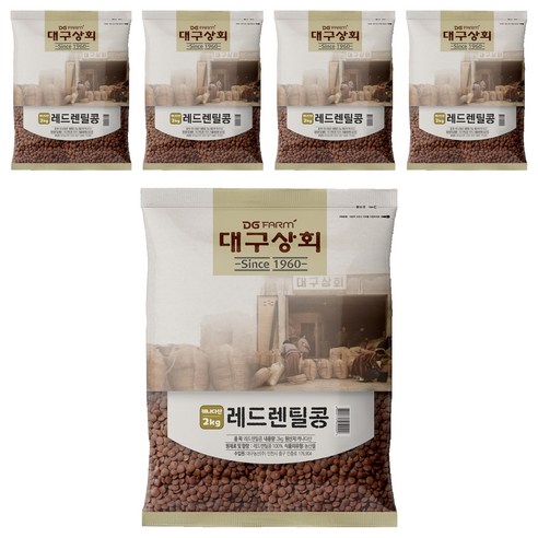 대구상회 레드렌틸콩, 2kg, 5개