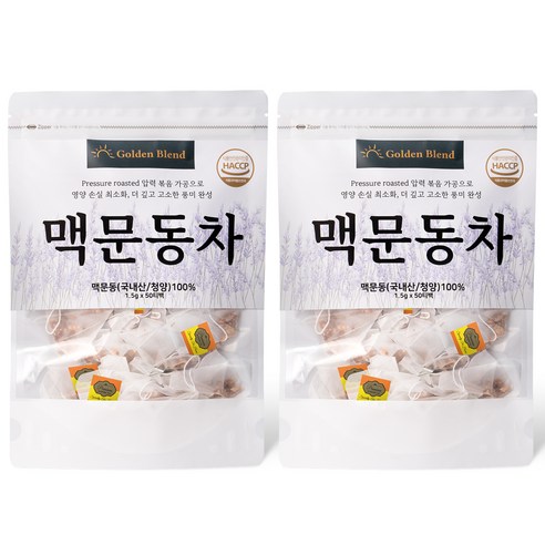 골든블렌드 맥문동차 삼각티백, 1.5g, 50개입, 1개 볶은 맥문동 효능