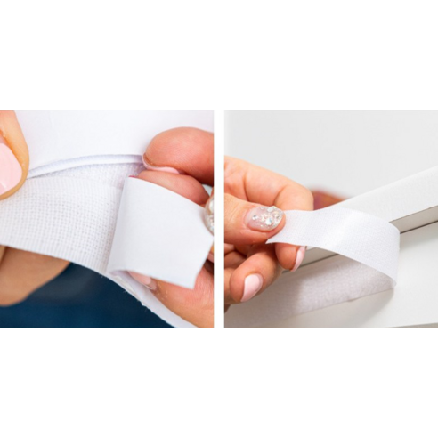 손쉬운 벨크로 미니 커튼으로 공간에 아늑함을 더하세요.