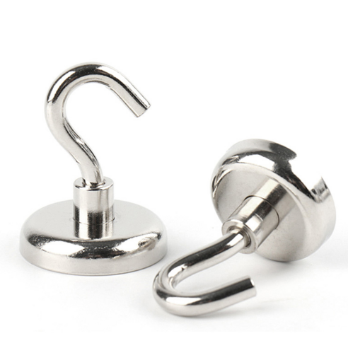 못 없이 강력한 자력! 네오디움 고리자석 하나로 깔끔한 벽걸이 수납 완성!