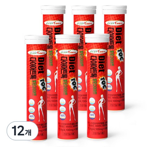 다이어트톡 발포다이어트 석류맛, 73.8g, 12개