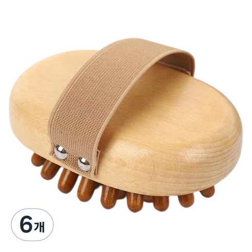 도이뮤 바디 괄사 마사지기 18, 혼합색상, 6개