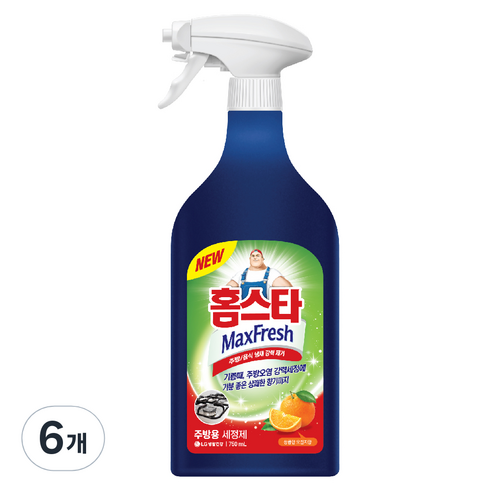 홈스타 맥스 프레쉬 주방용 세정제, 750ml, 6개