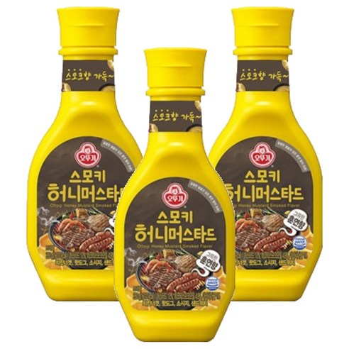 오뚜기 스모키 허니머스타드 소스, 260g, 3개
