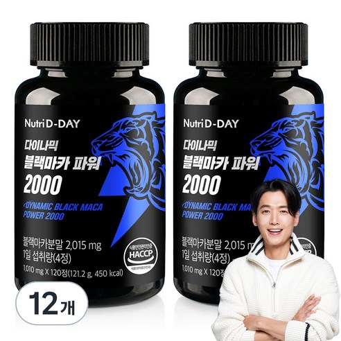 뉴트리디데이 다이나믹 블랙마카 파워 2000, 120정, 12개
