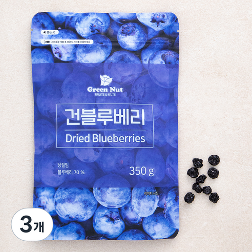 그린너트 건블루베리, 350g, 3개