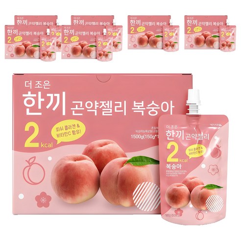 더존건강 더조은 한끼곤약젤리 복숭아 10개입, 150g, 70개
