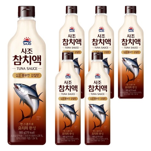 사조 참치액, 900g, 6개