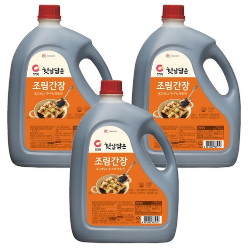 청정원 조림간장 3.6L, 3개
