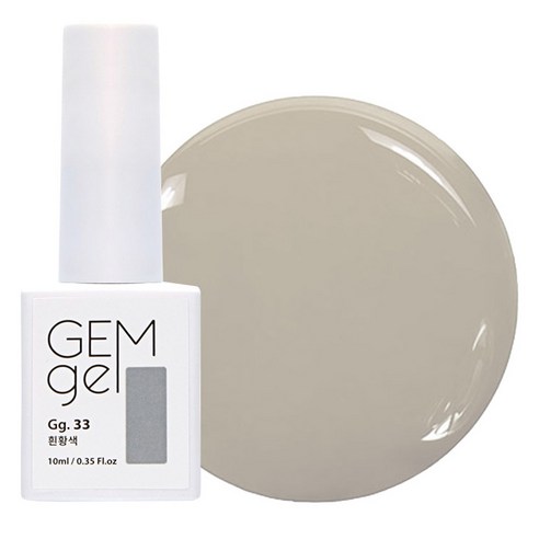 아이빛 네일아트 젬젤 컬러 젤네일, 33흰황색, 10ml, 1개