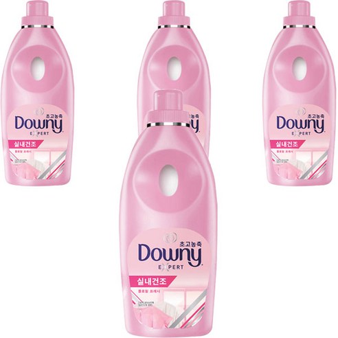 다우니 엑스퍼트 실내건조 초고농축 섬유유연제 플로럴 프레시 본품, 2L, 4개