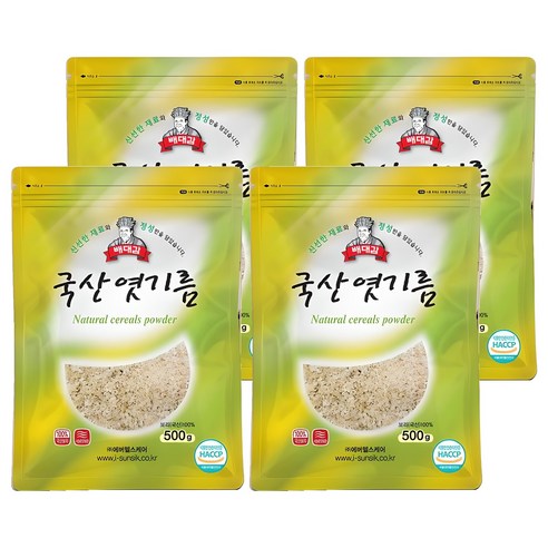 배대감 국산 엿기름, 500g, 4개
