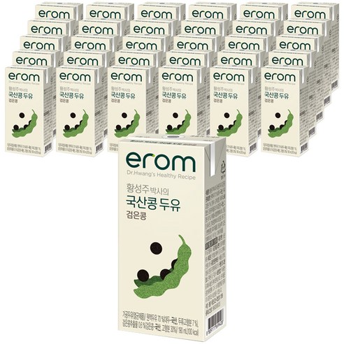 이롬 황성주 박사의 국산콩 두유 검은콩, 32개, 190ml