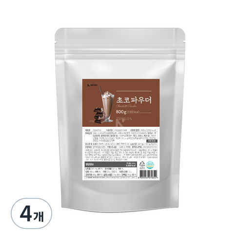 네이쳐티 초코 파우더, 800g, 1개입, 4개