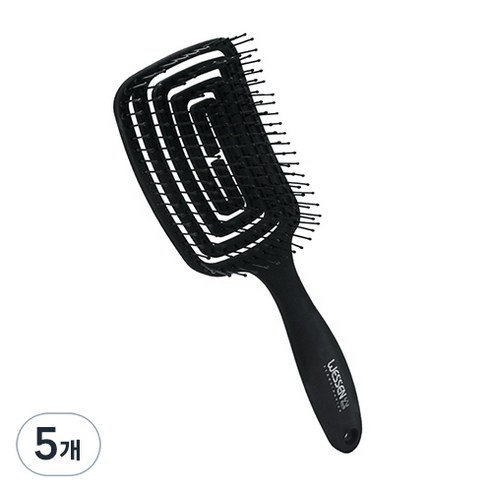 웨신 쓰담 플라핀 헤어브러쉬, 블랙, 5개