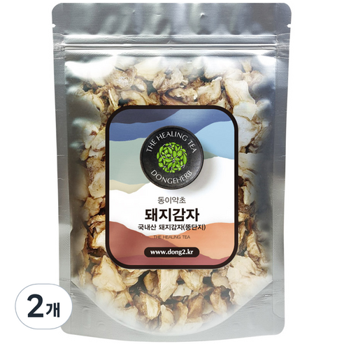 동이약초 국내산 돼지감자 뚱딴지, 150g, 2개