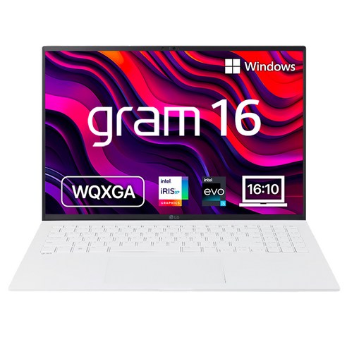 LG전자 2022 그램 16 코어i5 인텔 12세대, 스노우 화이트, 256GB, 16GB, WIN11 Home, 16Z90Q-GAFWK