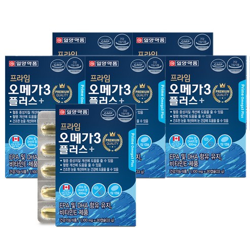 일양약품 프라임 오메가3 플러스, 30정, 6박스