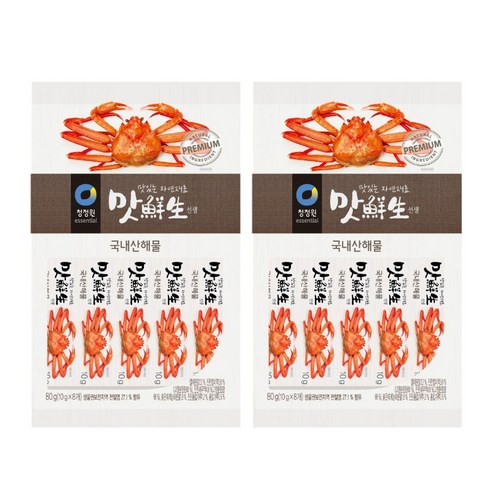 대상 청정원 맛선생 해물 스틱, 80g, 2개