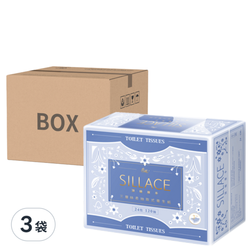 INTL:春風 INTL:頂級厚手 INTL:sillace INTL:三層絲柔抽取式衛生紙 INTL:24包 INTL:120抽 INTL:toilet tissues 生活用品 衛生紙 紙巾